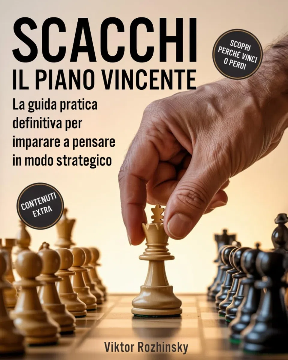 SCACCHI: Il Piano Vincente: La Guida Pratica Definitiva per Imparare a Pensare in Modo Strategico, Pianificare ogni Fase della Partita e Vincere con Sicurezza Senza Memorizzare Infinite Aperture