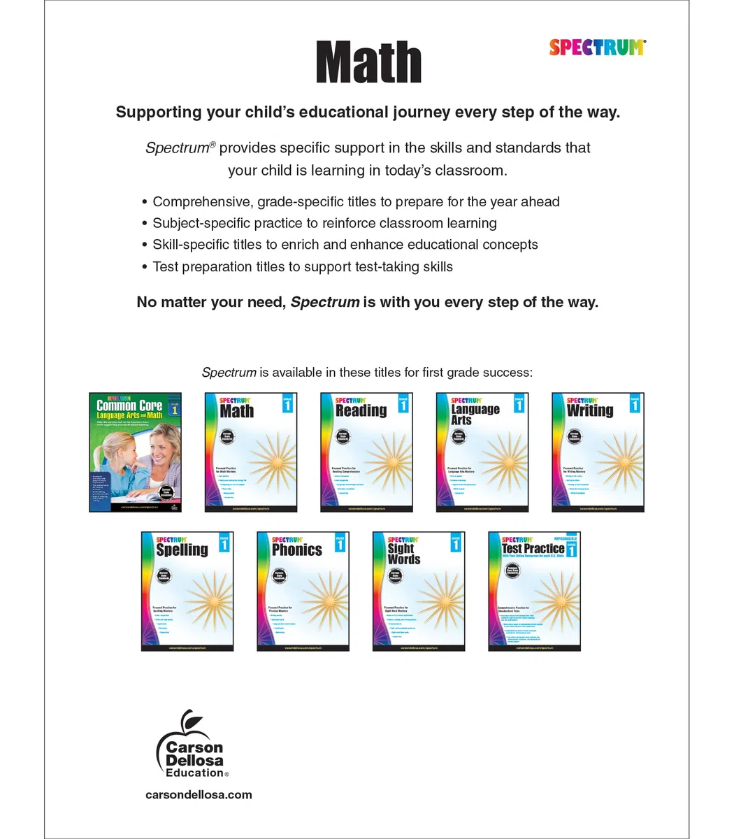 Spectrum Math, Grade 1