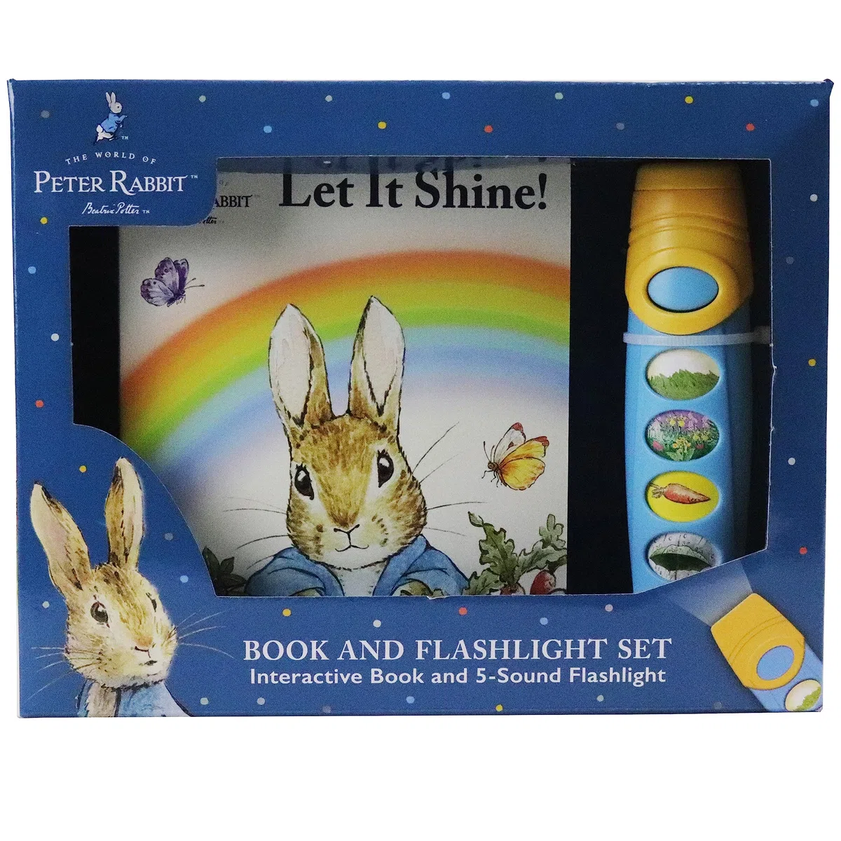 The World of Peter Rabbit: Let it Shine! Book and 5 Sound Flashlight Set - PI Kids