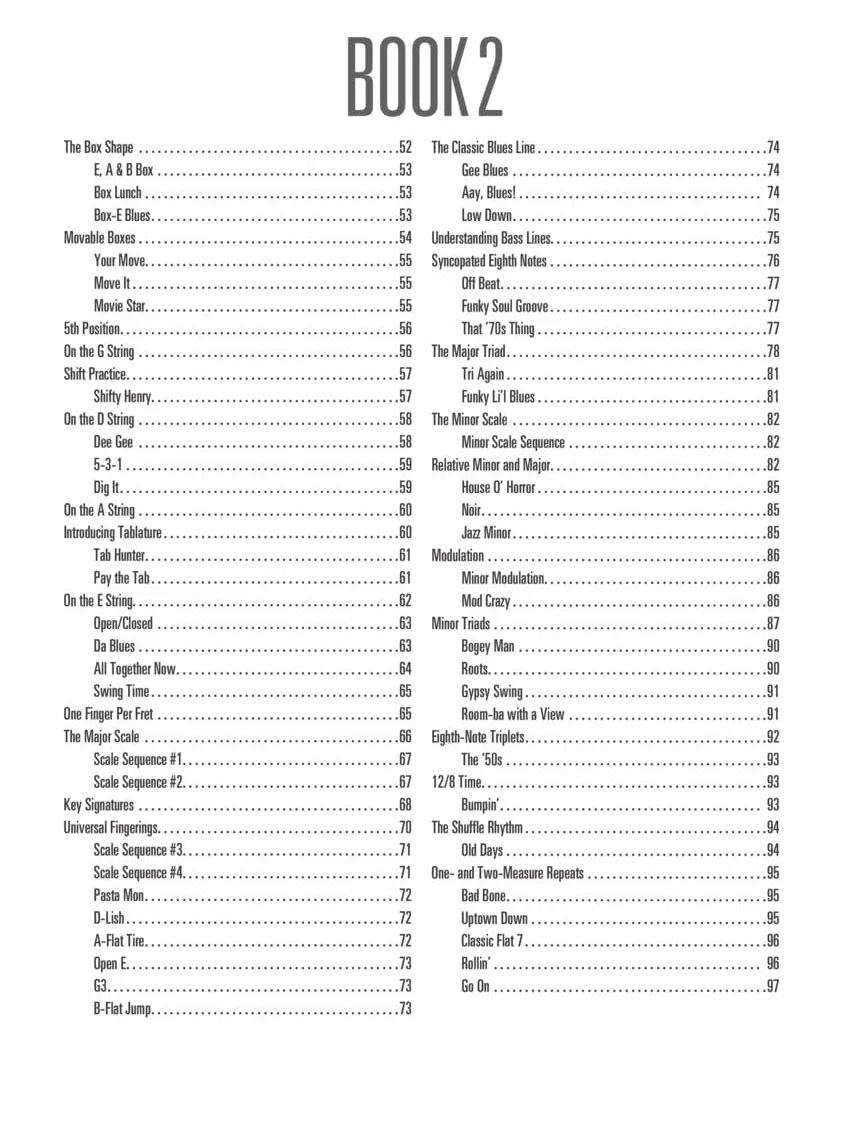 Libri 1,2 e 3 del metodo Hal Leonard Bass, edizione completa, rilegati insieme in un volume facile da usare