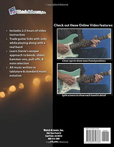 Stevie Ray Vaughan Style Guitar Book - Video & Audio Access