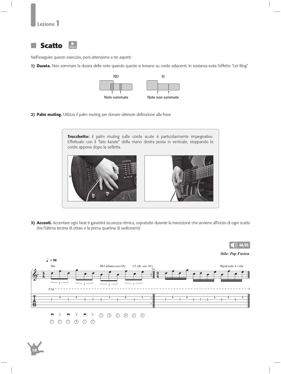 Alternate Picking Improver. Metodo per chitarra di pennata alternata. Con video in streaming. Con File audio per il download