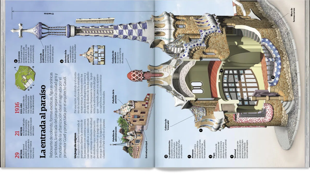 ED. VISUAL - OBRA COMPLETA ANTONI GAUDÍ (ESPAÑOL): Todas las obras de Antoni Gaudí mostradas en detalle parte por parte