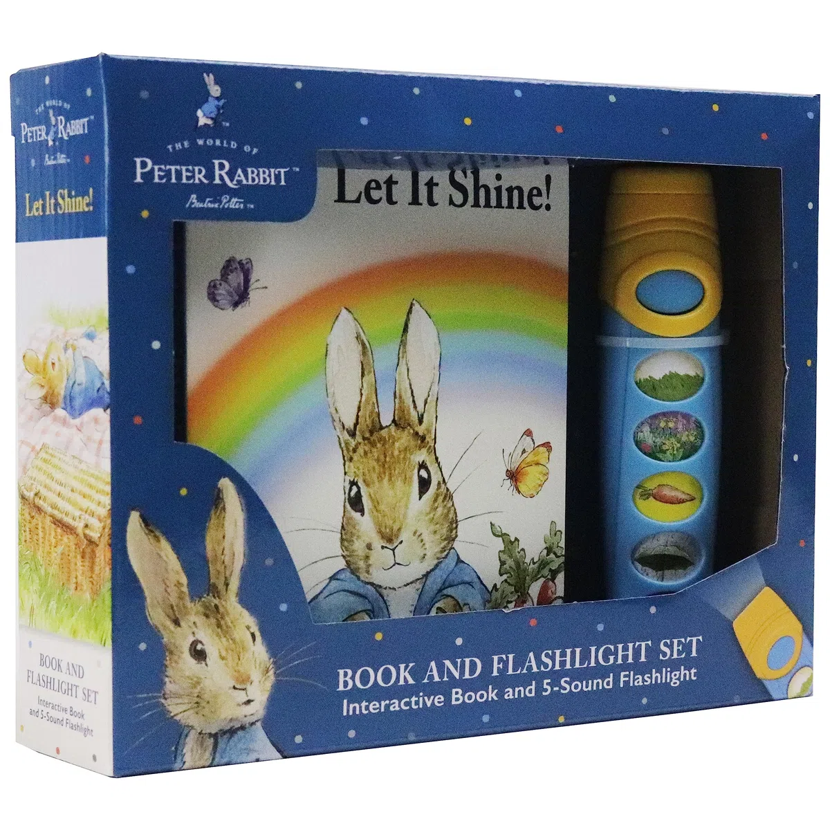 The World of Peter Rabbit: Let it Shine! Book and 5 Sound Flashlight Set - PI Kids