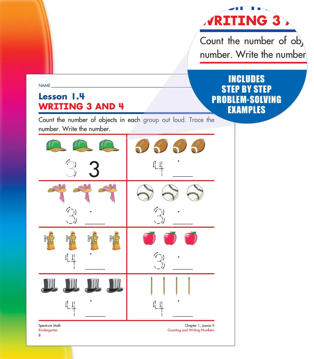 Spectrum Math, Grade K