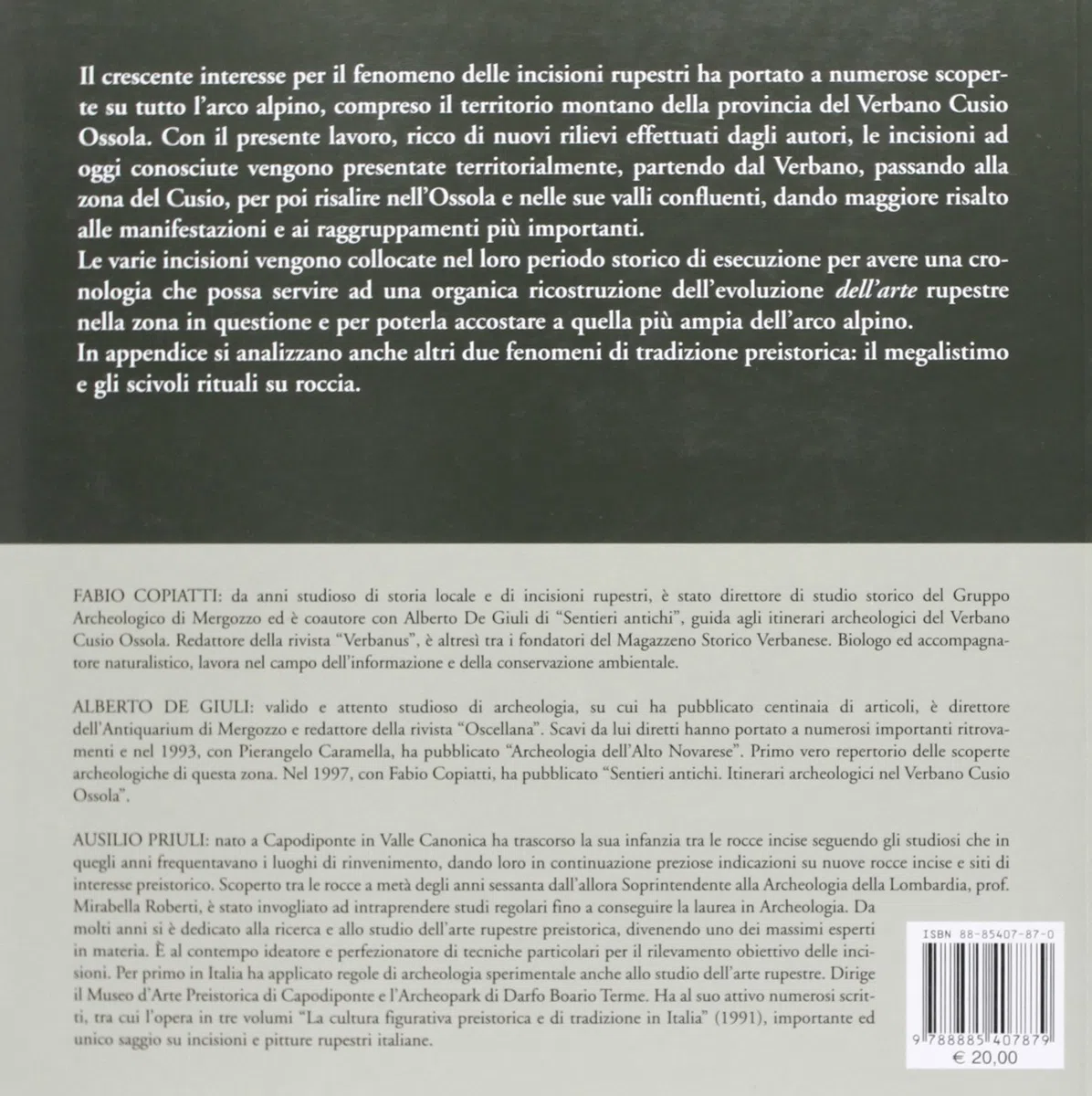 Incisioni rupestri e megalitismo nel Verbano, Cusio, Ossola